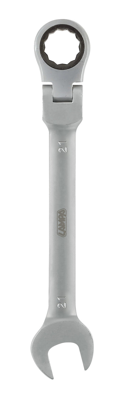 Chiave combinata con cricchetto snodato - 21 mm