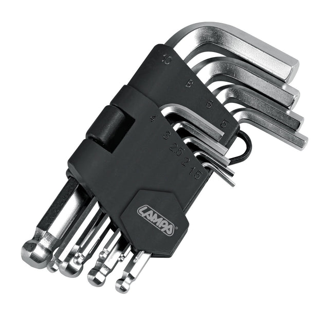 Set 9 chiavi esagonali maschio