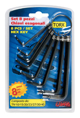 Set 8 chiavi tipo torx