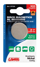 Disco magnetico al neodimio - 35N - 27x10 mm