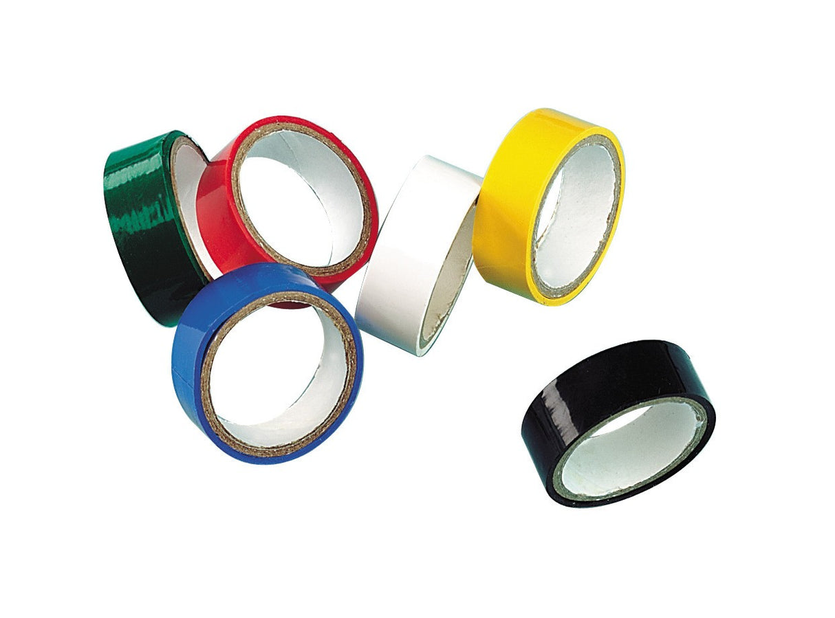 Set 6 nastri adesivi isolanti in pvc standard
