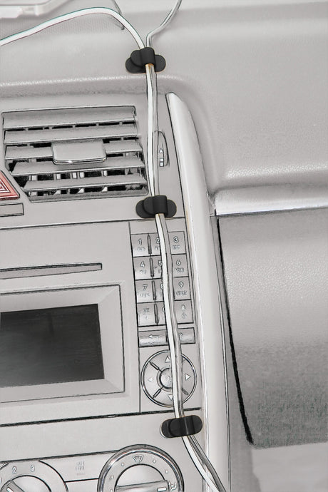 Cable-Clamp, clips fermacavi adesive, 6 pz