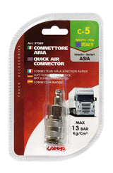 C-5 connettore aria, spinotto Italia - innesto Asia
