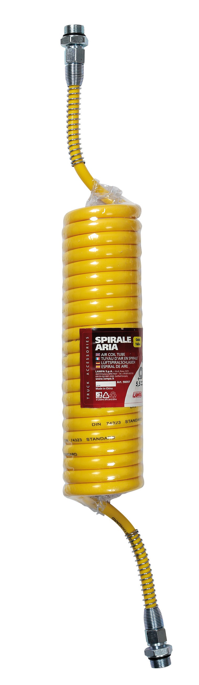 Tubo aria a spirale - Giallo