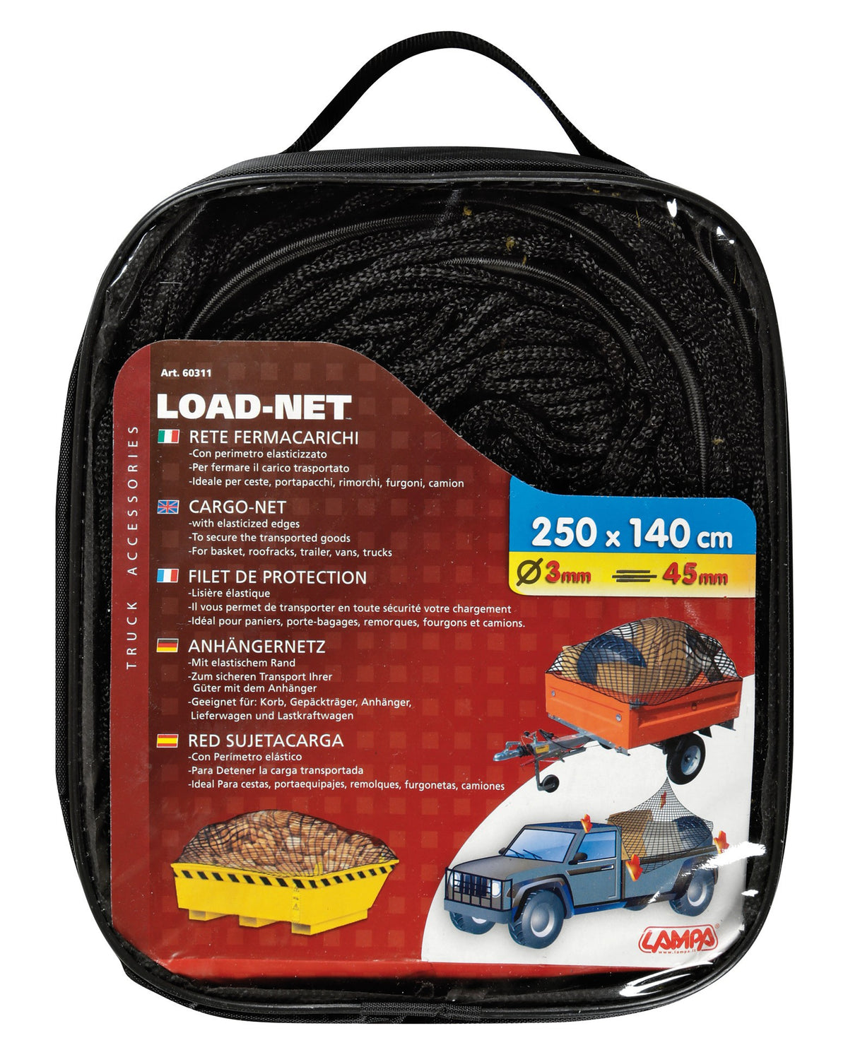 Mtrcs Loading Net Load-Net, cargo net - 250x140 cm - Ø 3 mm – StreetParts