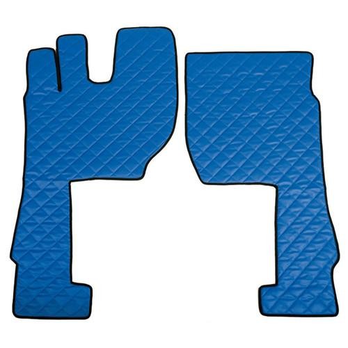 Pair of leatherette carpets - Blue - Volvo FH 4 Series