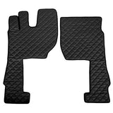 Pair of Leatherette Carpets - Black - Volvo FH Series 4