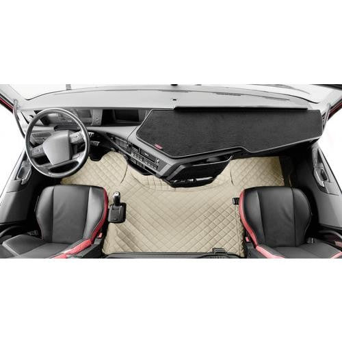 Pair of leatherette carpets - Cream - Volvo FH Series 4