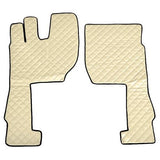 Pair of leatherette carpets - Cream - Volvo FH Series 4