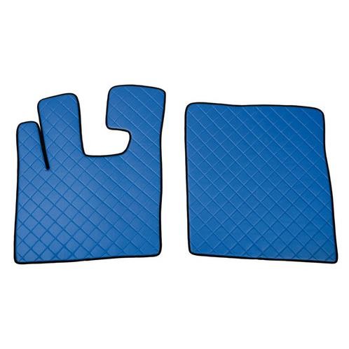 Pair of imitation leather carpets - Blue - Daf XF 105
