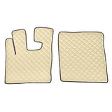 Pair of imitation leather carpets - Cream - Daf XF 105