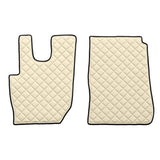 Pair of imitation leather carpets - Cream - Daf CF