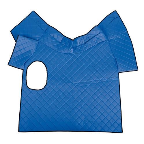 Leatherette center mat - Blue - Volvo FH Series 2-3, Manual, Small lever