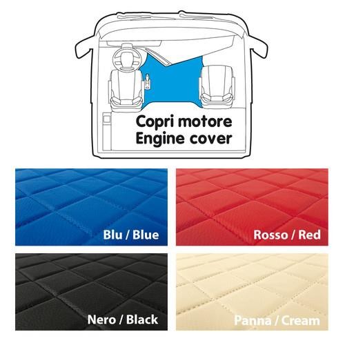 Leatherette central mat - Cream - Daf XF 95, Manual