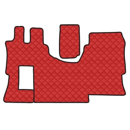 Single leatherette carpet - Red - Mercedes Actros MP4 Star trim 