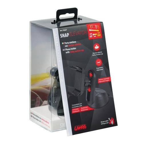 Snap Elevator, Phone Holder with Adhesive Suction Cup