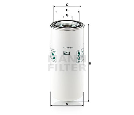 Filtro olio Daf trucks (MANN filter)