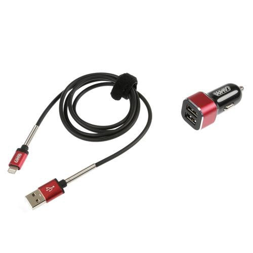 2 in 1 Universal Kit (Apple 8 pin / Micro Usb) - Fast Charge - 12/24V