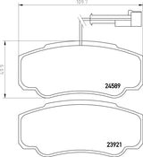 Serie pastiglie freno posteriori Textar per Nissan Cabstar e Renault Maxity Cod. Textar : 2392103