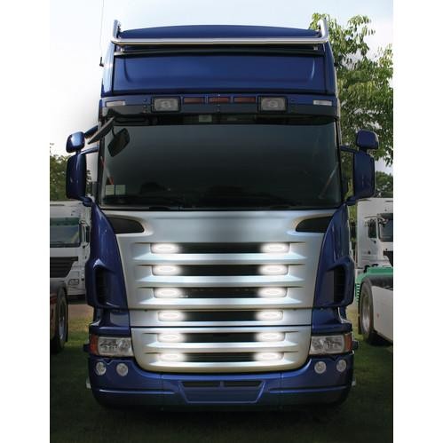 4 LED Clearance Light, Surface Mount, 12/24V - White