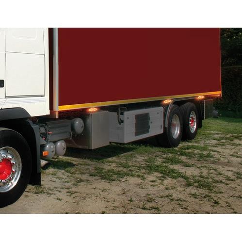 4 LED Clearance Light, Surface Mount, 12/24V - Orange