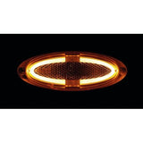 4 LED Clearance Light, Surface Mount, 12/24V - Orange