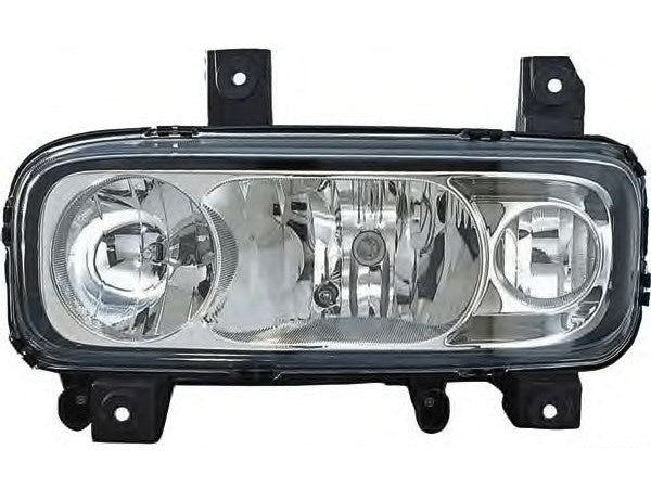 Faro proiettore sinistro con fendi nebbia per Atego