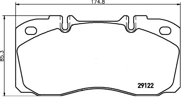 Eurocargo Front/Rear Pad Set