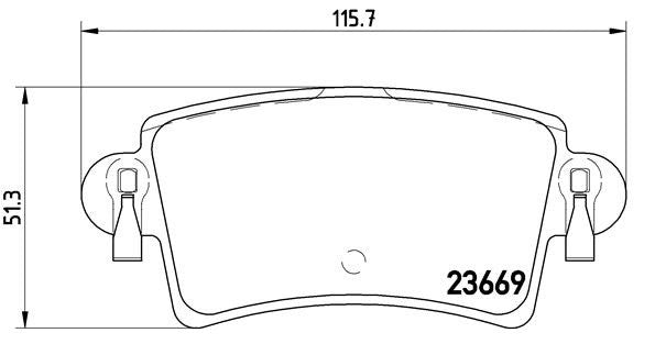 Master II Rear Brake Pad Set