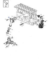 Water pump connection pipe for FH