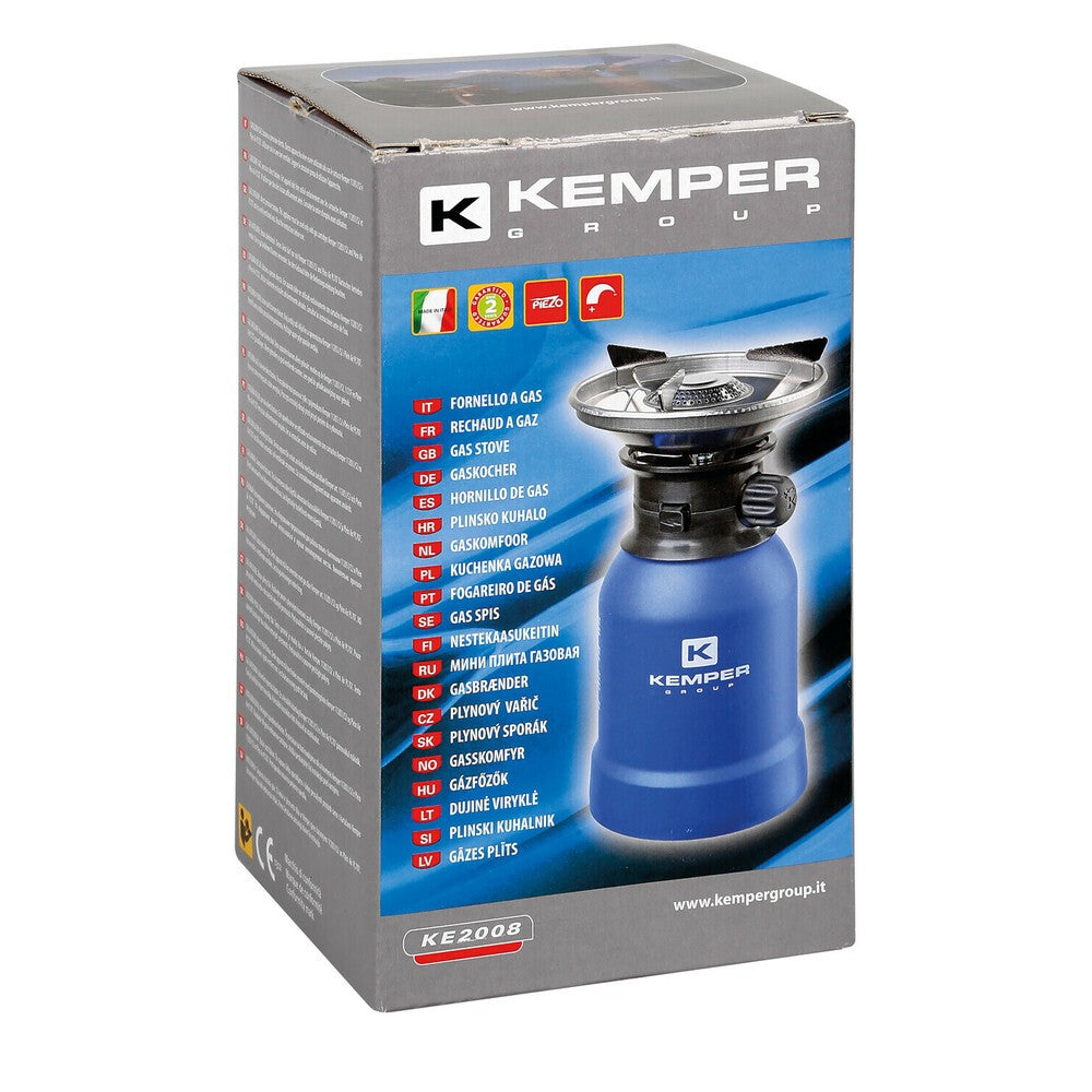 Portable gas stove, piezo ignition