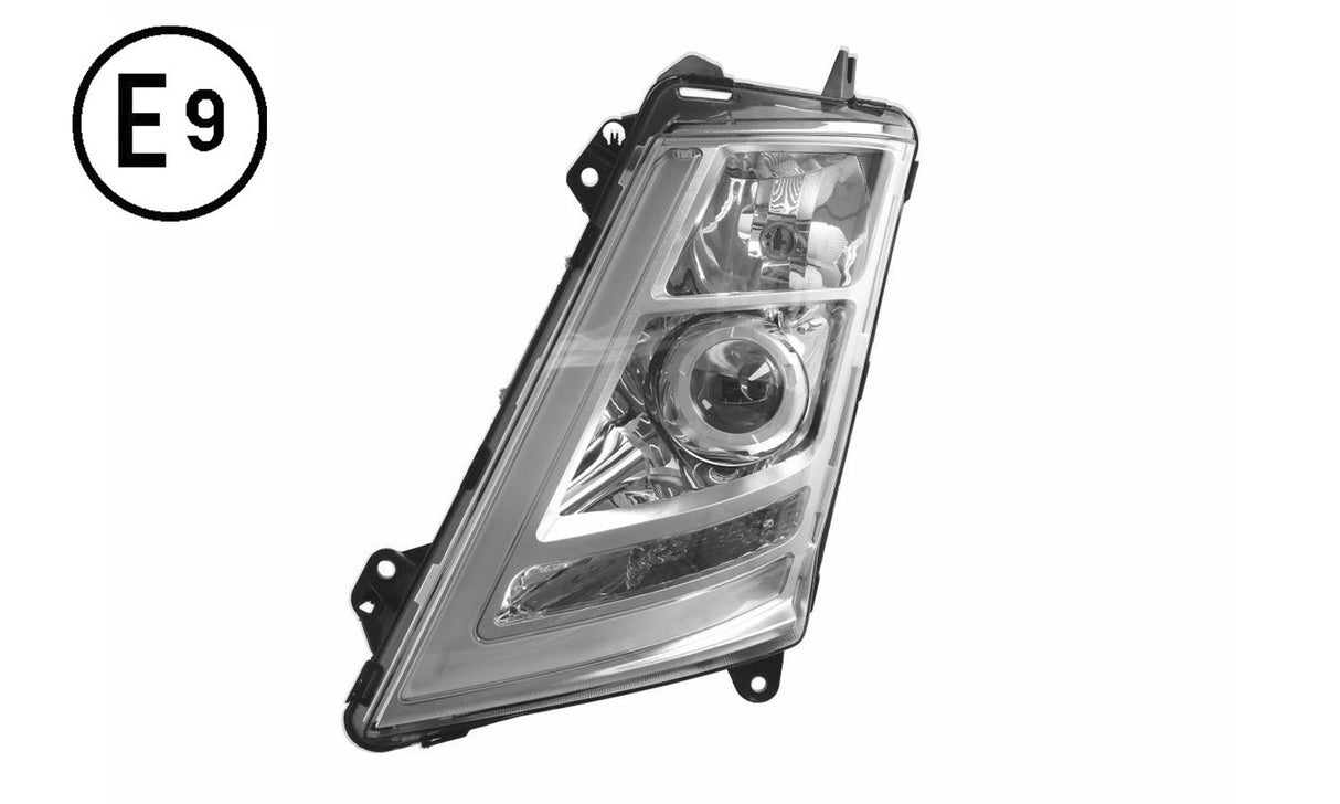 Left headlight Xenon manual chrome volvo FH4 ​​FM4