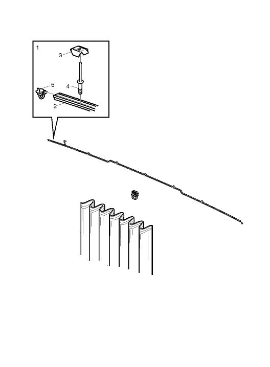 Volvo sunbed curtain rail kit