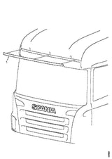 Scania cabin moulding profile