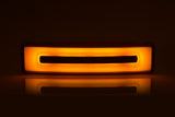 Led visiera parasole arancio neon