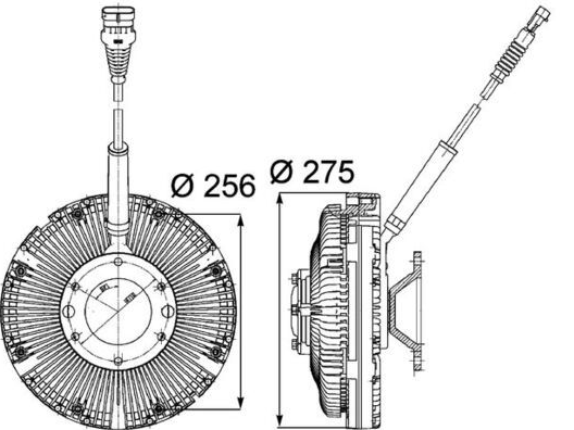 Fan Viscous Joint Hub for Daf XF105 CF85