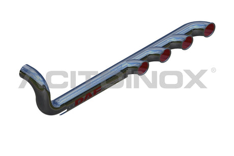 Terminale di scarico 4 uscite senza presa d'aria daf xf 105