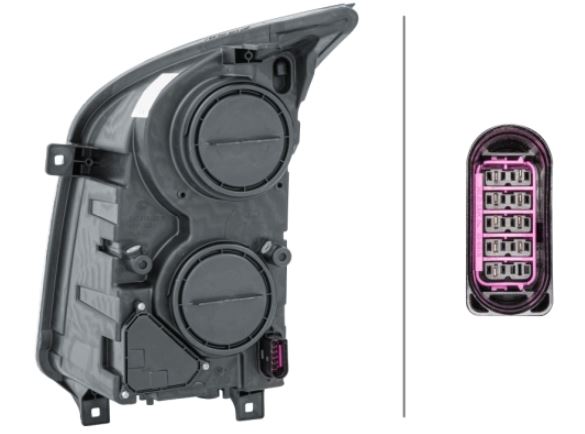 Faro proiettore destro predisposizione elettrica Crafter 2006