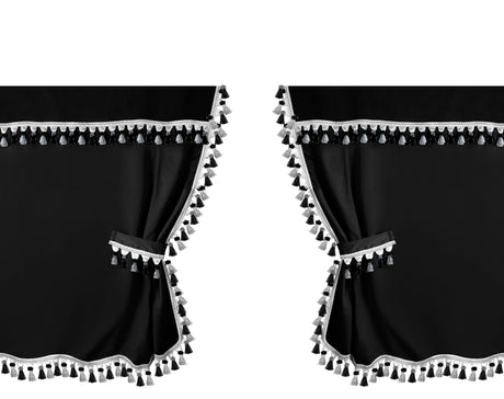 Oscura, tende centrali per camion, cabina standard - Nero