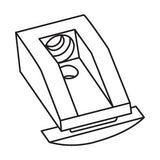 Set 25 supporti per binario uso parete e soffitto