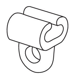 Set 25 ganci scorrevoli per binari tende