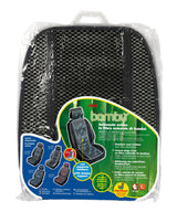 Bambù, schienale estivo in fibra naturale di bambù - Nero