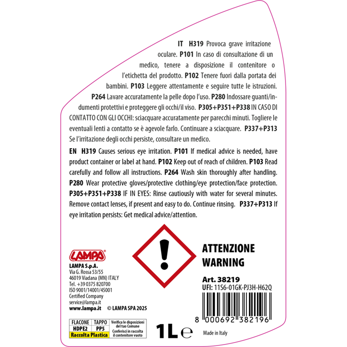 Additivo per trattamento anti-cristallizzante Adblue
