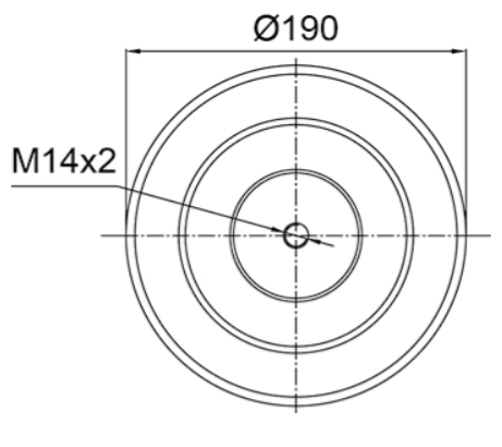Complete rear/rear left air spring