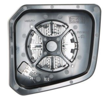 Vetro specchio grandangolare destro riscaldato per Iveco S-Way X-Way T-Way