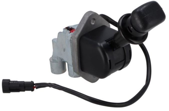 Handbrake control lever valve