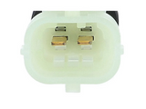 Dettaglio frontale del connettore bianco del sensore temperatura gas di scarico, riferimento 5801732665