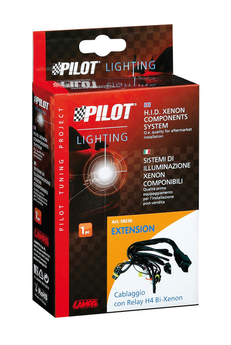 Cablaggio con relay H4 Bi-Xenon