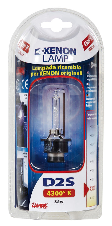 Lampada HID Xenon 4.300°K - D2S - 35W - P32d-2 - 1 pz - D/Blister
