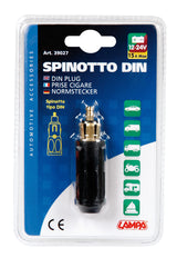 Spinotto DIN per presa accendisigari, 12/24V